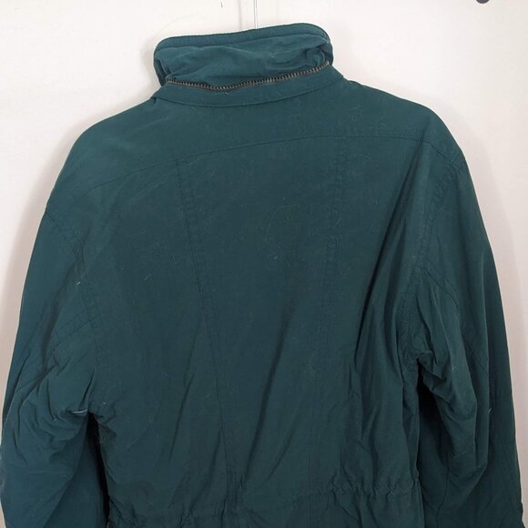 Vintage LL Bean Parka Coat Jacket Size Small Green Insulated - Picture 2 of 8